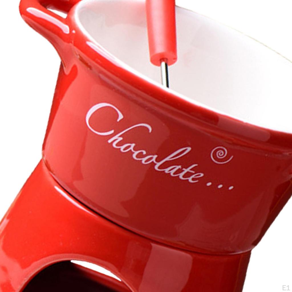 Schokoladenfondue-Topf 300ml Käse Teelicht Porzellan Schmelzen für