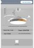 Modern Smart Ceiling Fan Light with Voice Control for Dining and Living Rooms