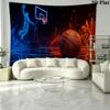 Basketball Art Wall Tapestry Aesthetic Wall Hanging Printed Fabric Blanket Decorative Tapestries for Bedroom Living Room Home Decor