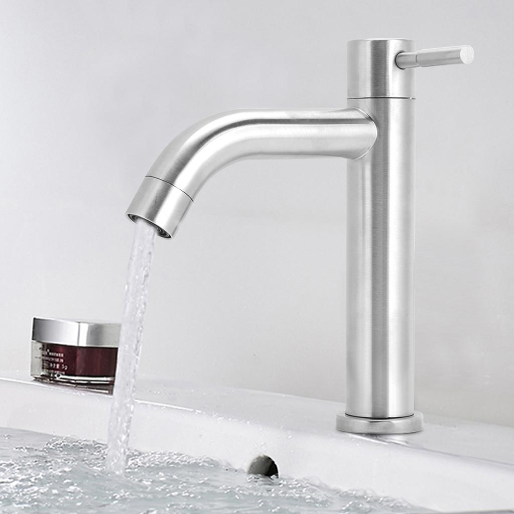 G1 2in Male Thread Stainless Steel Water Faucet Undercounter Single Cold Water Tap