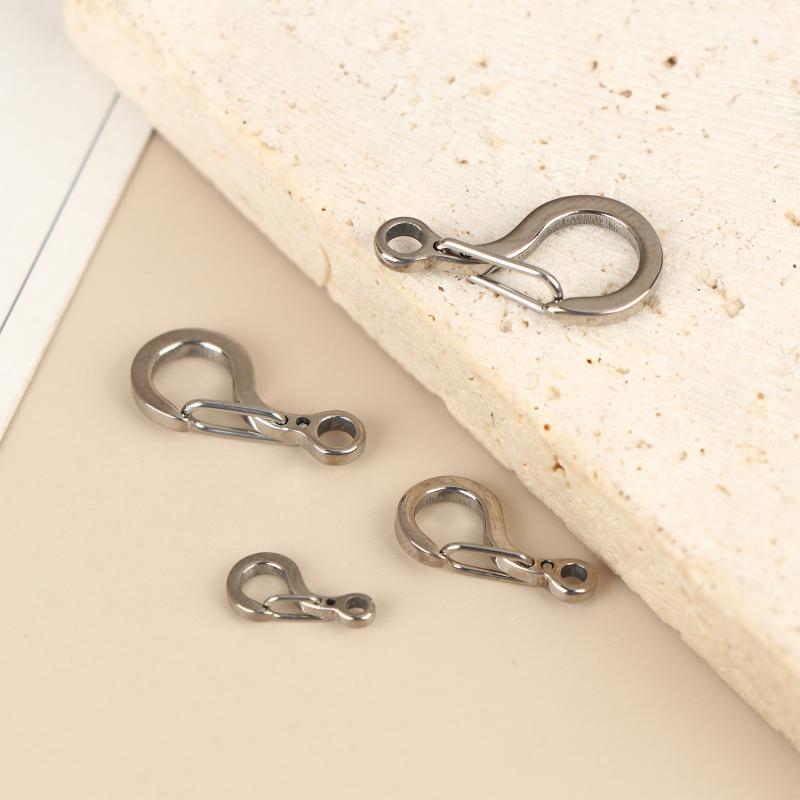 1/2Pcs Small Size Key Chain Buckle Spring Buckle Outdoor Edc Tool Keyring Accessories Titanium Alloy