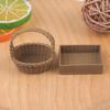 Mini 1pcs 1:12 Dollhouse Rattan Resin Frame Hand-woven Vegetable Food Storage Basket Dolls Dinning Room Decoration Props