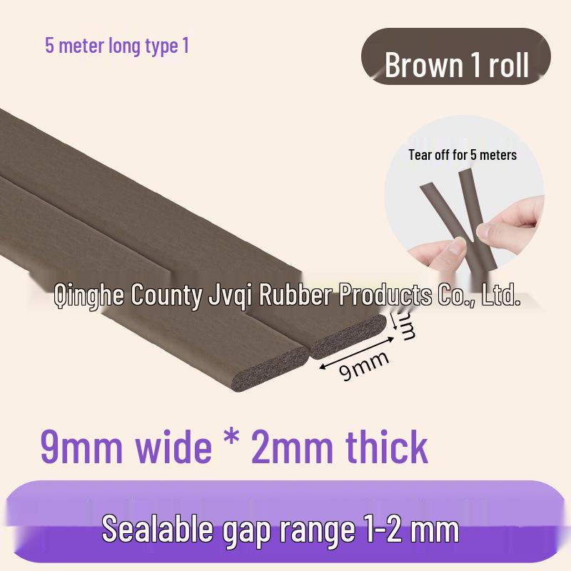 Diebstahlsicherer Schallisolierter Winddichter Tür- & Fensterdichtungsstreifen