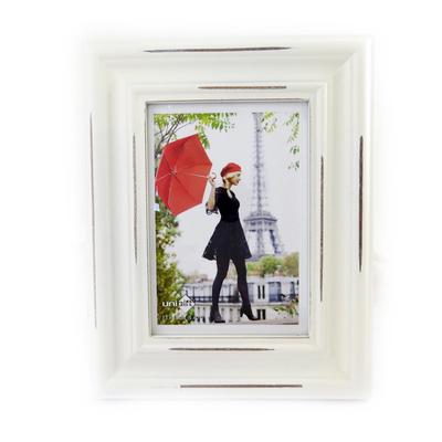 [L8856] - Κορνίζα ξύλινη 'Romance' ιβουάρ (13x18 εκ.)