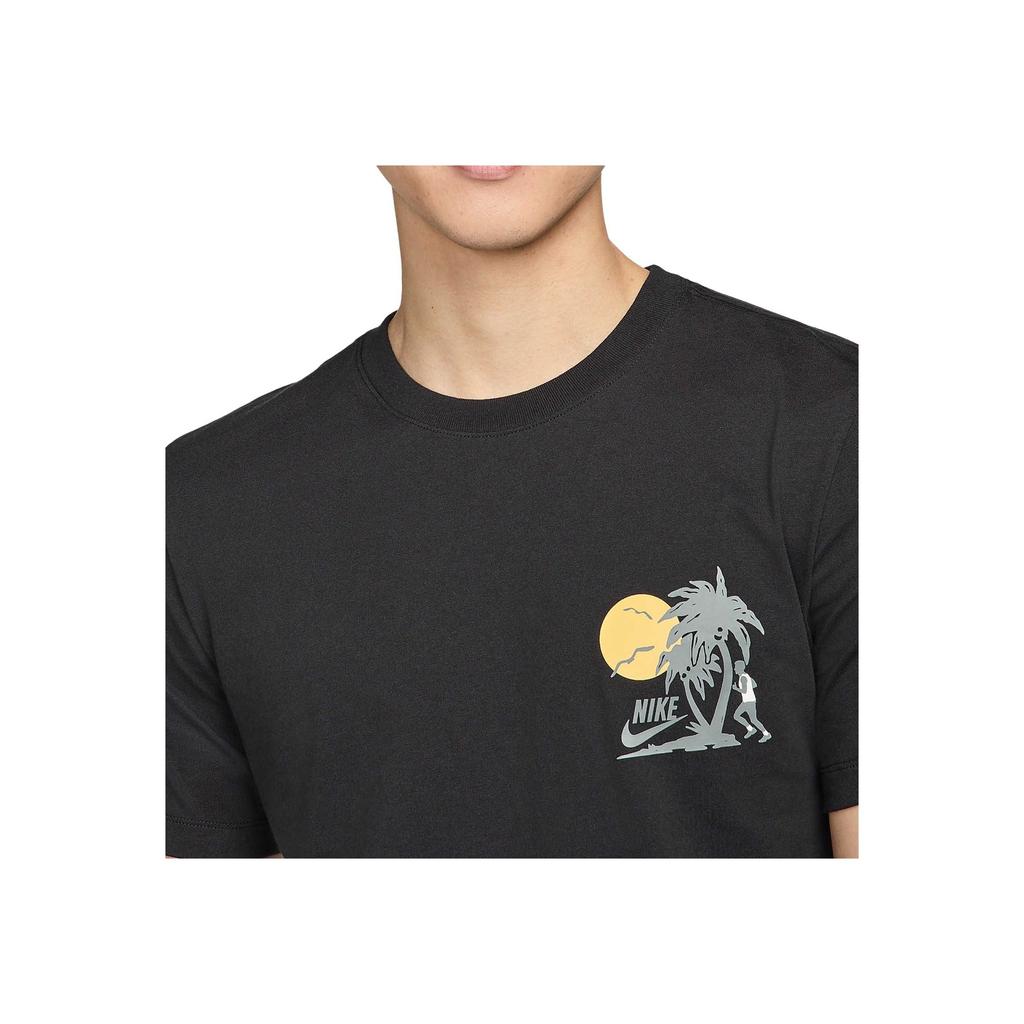 Nike Round Neck Logo Print Short Sleeve T-Shirt Men T-Shirts Black HF5533-010