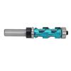 Flush Trim Router Bit 12 Inch Shank 43mm Cutting Length 19mm Cutting Diameter Double Bearing