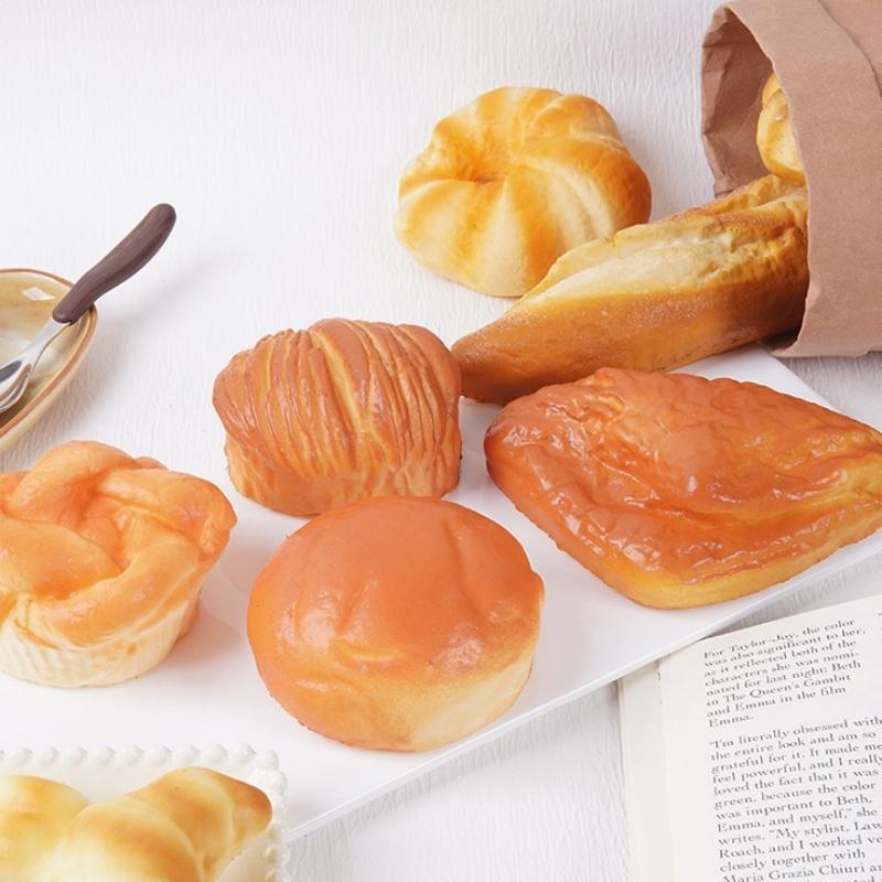 Simulation Soft Twist Croissant Slow Rebound Toy 1Pcs Fake Bread Squeeze Prop for Stress Relief Party Favor Home Decor Gift