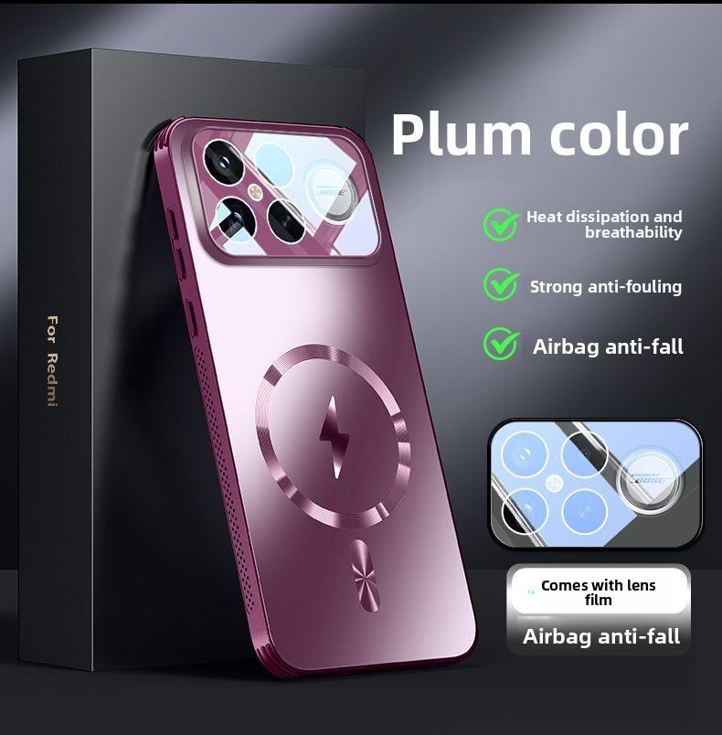 Für Xiaomi POCO F8 Ultra Hülle Hart Matt Magnetisch kabelloses Laden Linsenschutz Rückseite Für POCO F8 F7 Pro f7Ultra Hülle