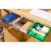 Arm Drawer Set Desk Storage Storage Box with Adhesive Tape x King's Under-Desk (2 pieces) - Tray, Attachable, Slide-Out Double-Sided (Green 2)