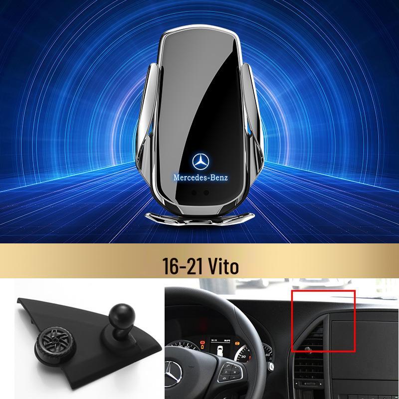 Bezdrátový držák telefonu s rychlým nabíjením Mercedes-Benz pro třídu C/třídu R/třídu S/třídu E/GLK/třídu B