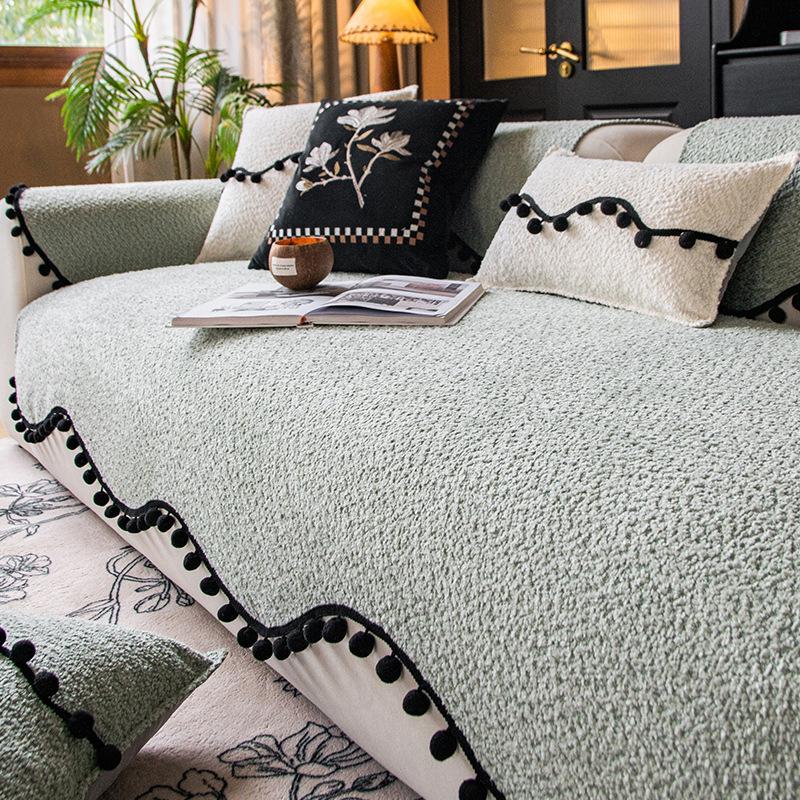 

Крем-ветер Подушка для дивана особой формы Универсальная для всех сезонов Новый чехол для дивана Высококлассная цельная подушка для дивана 90*90cm