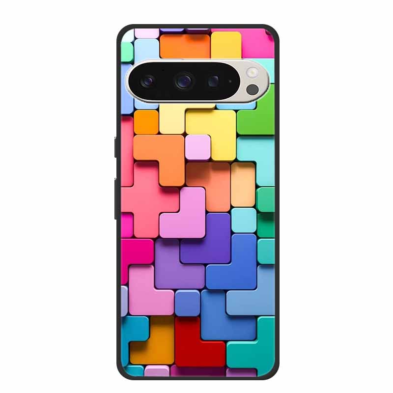 Für Google Pixel 9 5G Hülle Luxus TPU Weiches Silikon Handyhüllen für Google Pixel 9 Pro Pixel9 Cartoon Süße Stoßstangenabdeckung Fundas