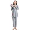 Women Printing Swimwear Muslim Bathing Suit with Cap Long Sleeve Swimsuit Full Coverage Swimming Suit 3 Pieces Sun Protection