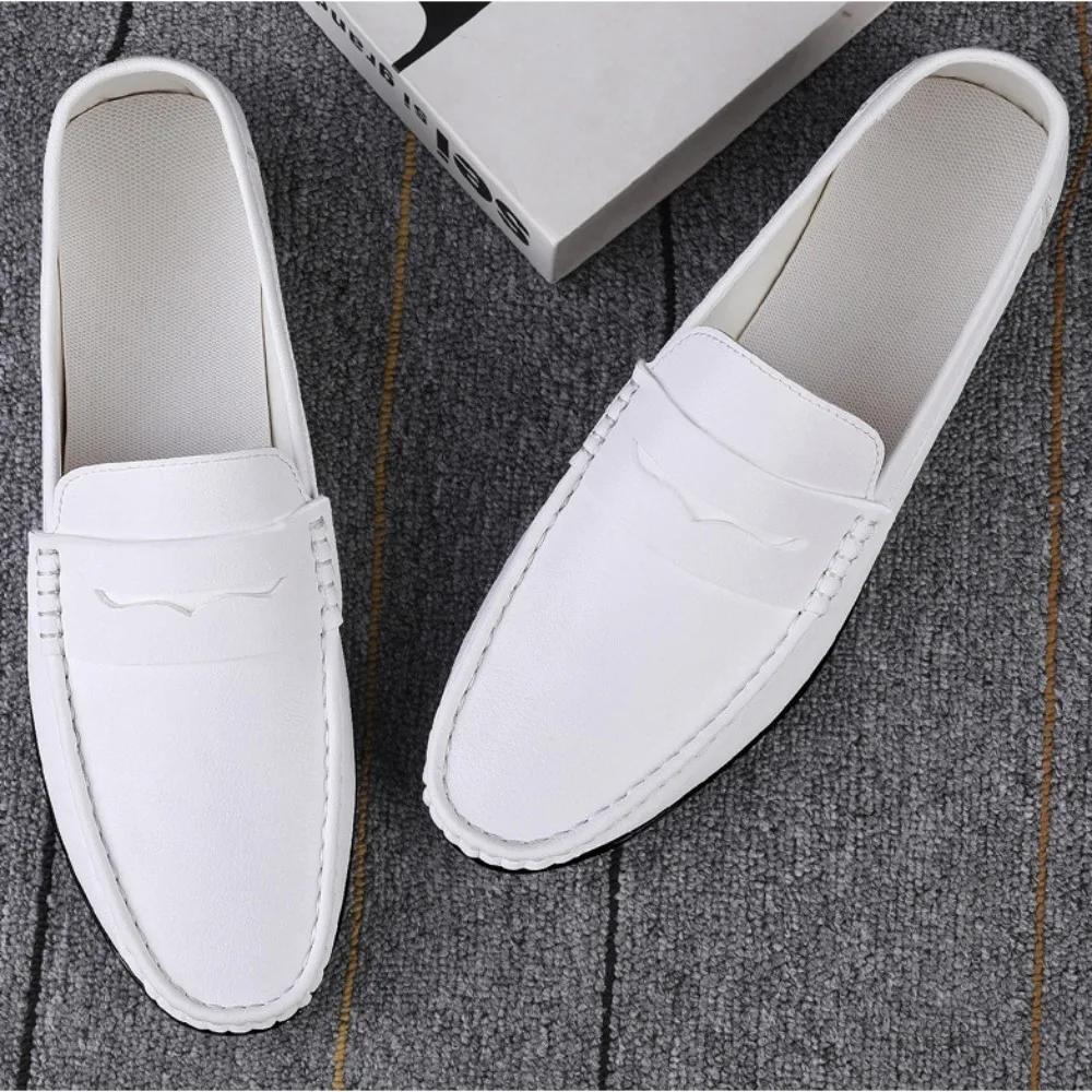 Shoes Men's 2025 Spring/Autumn New Casual Leather Shoes for Driving Flat Bottomed Man Shoes  Designer Loafers Men