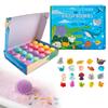 Kids Childrens Baby Bath Table for Tub Ocean Toy Bath Sleeve Box Bath Bombs 2026 20 Pack Bath Bombs With Surprise Spring Inside Bath Color