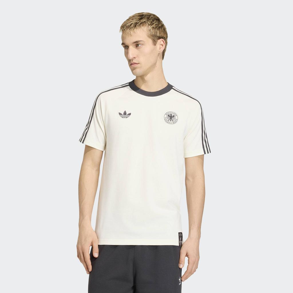 Adidas Originals T Shirts Men's Jade White Crew Neck Moderate