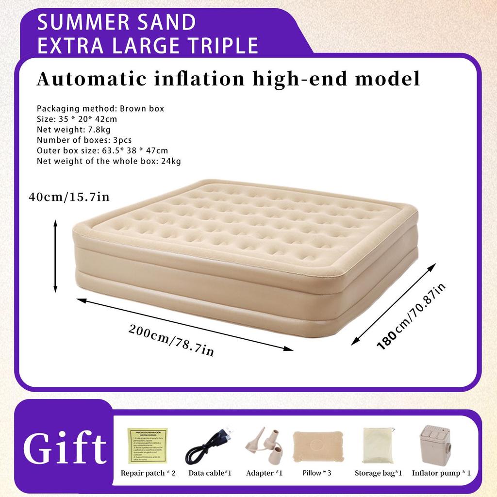 Outdoor Automatic Inflatable Tent with Thickened Camping Air Mattress