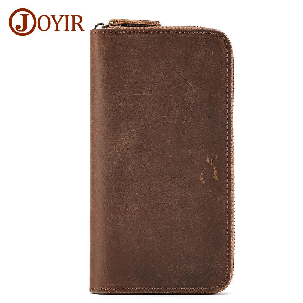 Men's RFID Genuine Leather Long Wallet & Unisex Coin Purse