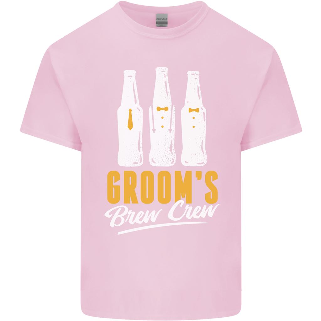 Grooms Brew Crew Beer Unisexs Light Cotton TShirt