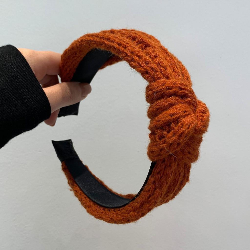 Mode Elegant Stricken Knoten Weites Haarband Stirnband Haarschmuck für Frauen Mädchen