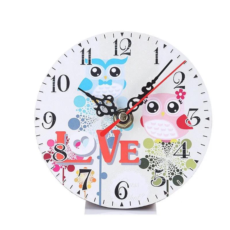 Original retro American wall clock Mute non-ticking punch-free art wall clock can be used in kitchen  bedroom coffee shop 12 cm