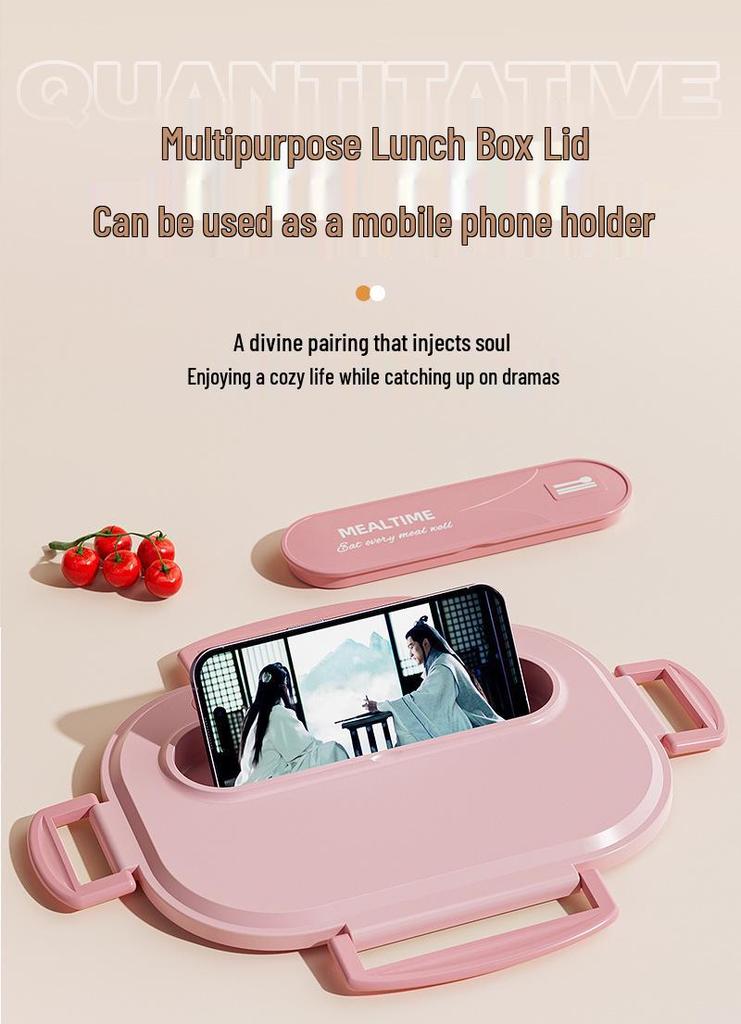 Microwaveable 316 Stainless Steel Insulated Bento Lunch Box for School Girls & Office Workers