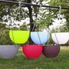 3pcs 1set Plastic Woven Hanging Flower Pot Hanging Hanging Basket Hanging Wall-mounted Green Radish Succulent Flower Balcony Thi