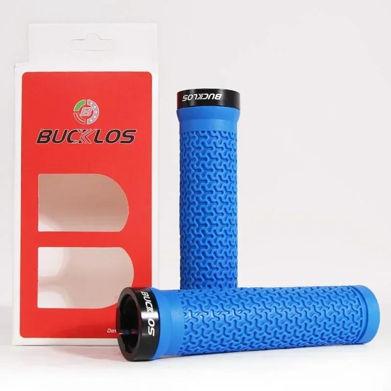 Bucklos Bicycle Grips Integrated Rubber Anti-Slip Mtb Handlebar Cover Lock On Mountain Bike Handle Bar Cuffs Bmx Cycling Parts