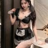 Sexy Lingerie Sexy Maid Cute Uniform Seduction Small Chest Open Crotch Show Big Passion Free Tease Pajama Suit