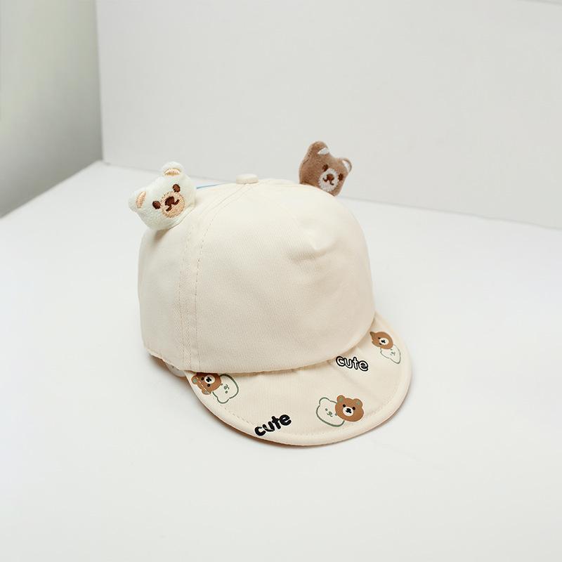 Infant & Toddler Soft Brim Bear Ears Baseball Cap - Cute & Adorable Spring/Summer Style for Boys & Girls