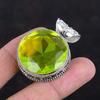 Faceted Lemon Topaz Pendant Genuine Gemstone Pendant Wonderful Vintage Pendant 925 Sterling Silver Pendant Handmade Jewelry Gifts for Women