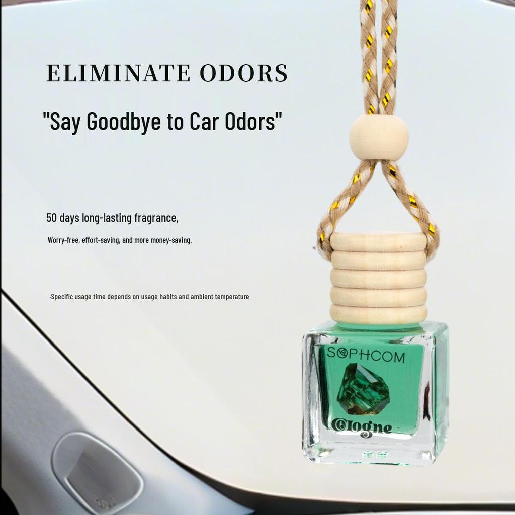 Long-lasting Car Air Freshener Pendant: Essential Oil Hanging Ornament for Interior Decoration