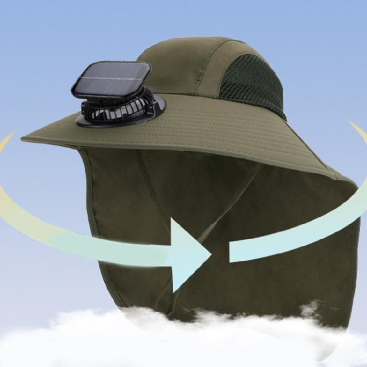 For Camping and Hiking Solar Fisherman Hat Waterproof Breathable Nylon Adjustable Size Portable Design Comfort