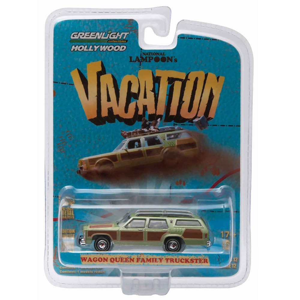 Greenlight 164 Scale Hollywood Series 12 - Vacation - Wagon Queen Family Truckster 44720-A синий