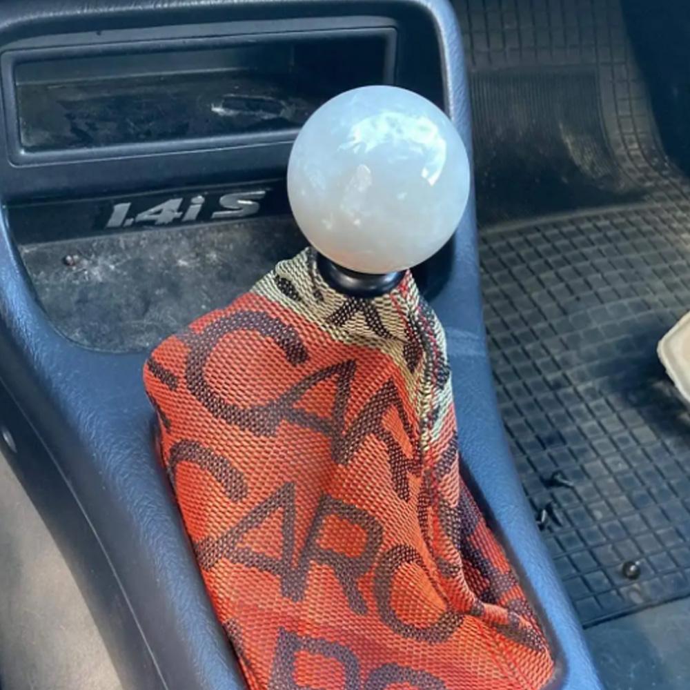 NEW Racing Marble Style Round Ball Gear Shift Knob With 3 Adapters For Most Cars Interior Accessories