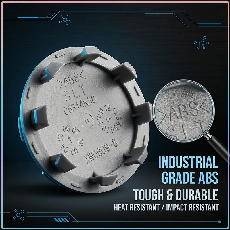 4 Stück 58 mm Auto-Radnabenabdeckungen Staubdicht Aufsteckbare Radabdeckung für KIA Ceed Rio Sportage R K2 K3 K4 K5 K6 K7 K8 Soul Opeima Ceed Sorento Cerato
