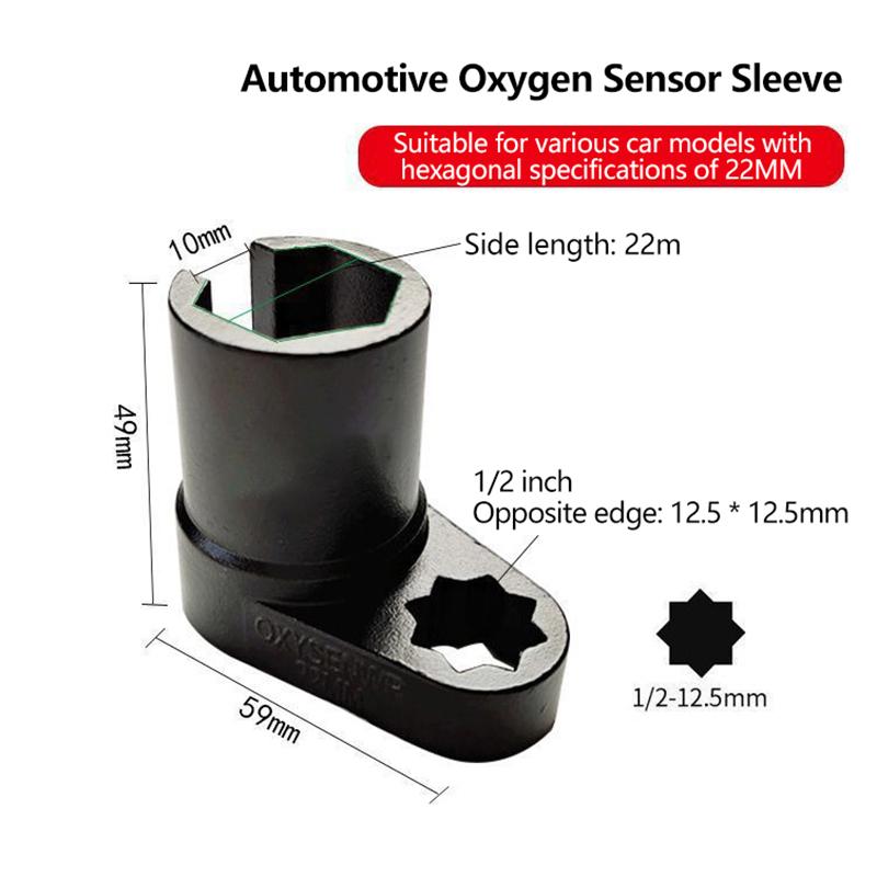 22mm Professional Oxygen Sensor Socket Wrench Universal Car Repair Removal Tools Kit Adapter Engine Wrench Car Accessories