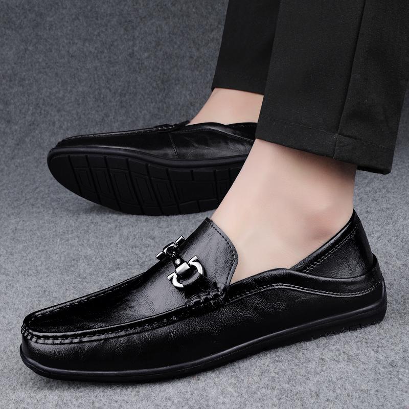 Handgefertigte Herren Slipper Schuhe Leder Mode Business Schuhe Herren 2024 Luxusmarke Herren Loafer Allround Herren Freizeitschuhe