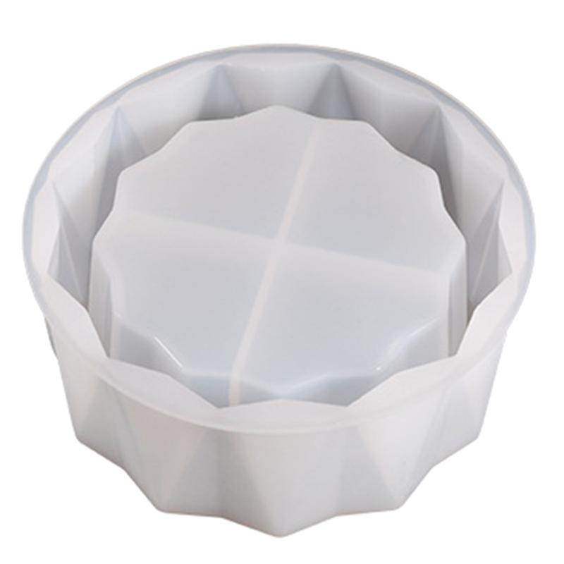 Geometric Succulent Flower Pot Silicone Molds Epoxy Resin Mold Plasters Storage Box Mold for DIY Resin Decoration