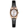 Hoogwaardig Leren Dameshorloge, Verfijnd Ovaal High-End Quartzhorloge, Waterdicht Dameshorloge