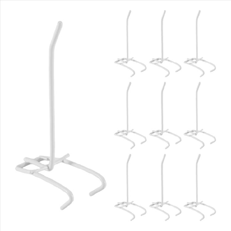 10Pcs Versatile Pegboard Hooks Grid Wall Mesh Retail Display Shop Peg Goods Shelf Minimalist Panel Pegboard Hooks