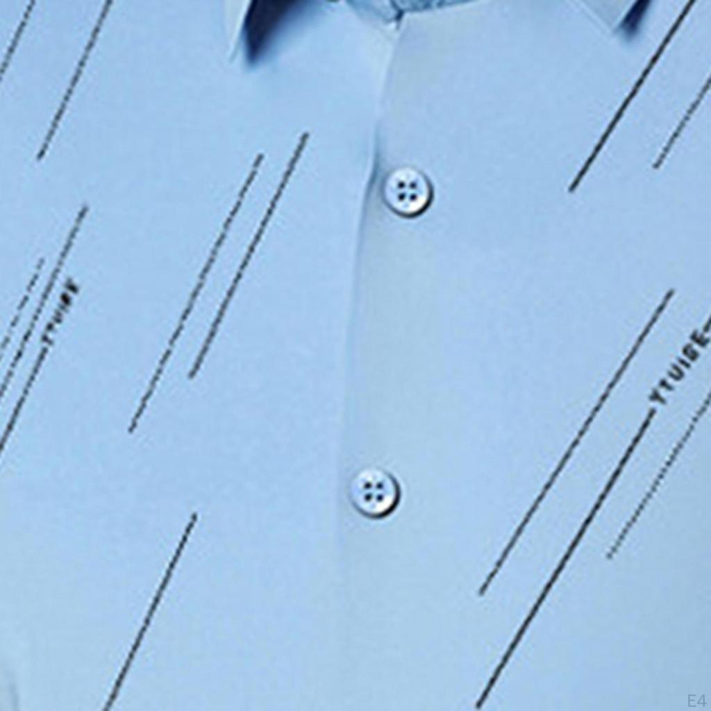 Golf Shirt Mens Lapel Top Outdoor Sports Quick Drying Breathable Business Fashion