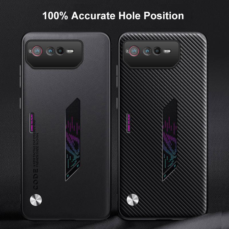 Luxury PU Leather Case For Asus ROG Phone 6 D 6D Back Cover Silicone Shockproof Protection Phone Case For Asus ROG Phone6 D 5G