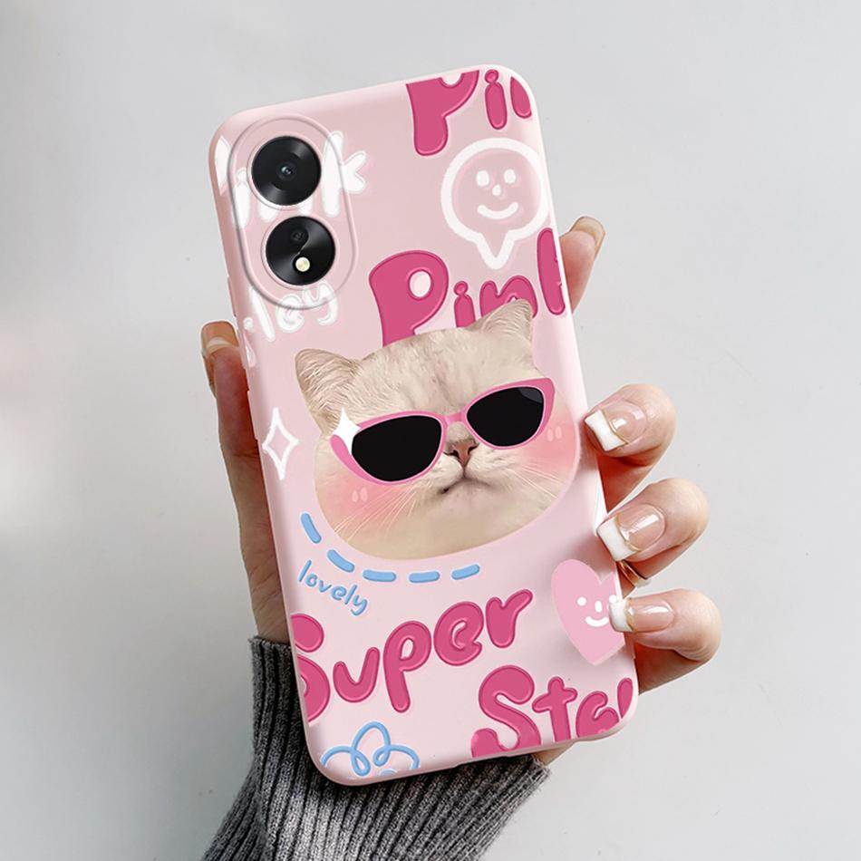 For Oppo A18 A38 Case Cute Bear Frog Cartoon Soft Silicon Phone Case For Oppo A38 4G A 38 OppoA38 CPH2579 6.56" Back Cover Capas