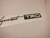 TRD Toyota Racing Development Decal (Big/Black)