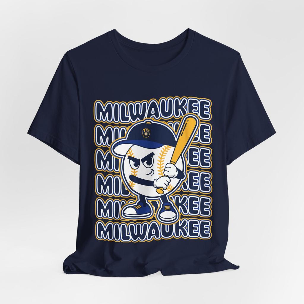 Milwaukee Baseball T-Shirt Retro Mascot Tee Vintage Style