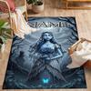 Looney Rabbits Urban Vibes Customized Name Area Rug Perfect for Living Rooms Bedrooms Hallway Entryway Anti-slip Rug Anime Office Decor