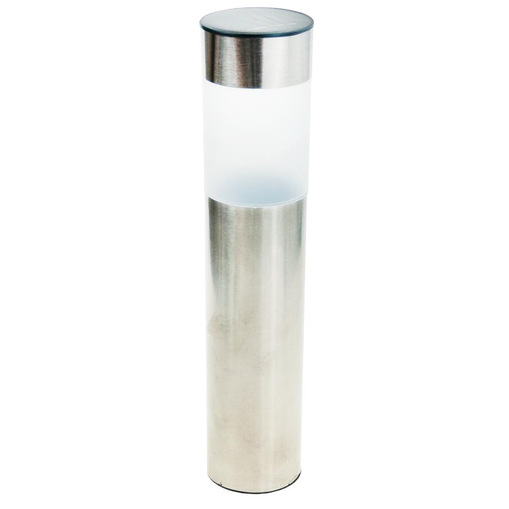 TG45633 SOLAR GARDEN LAMP LED LAMP HIT ON POST SOLAR GROUND INOX silver