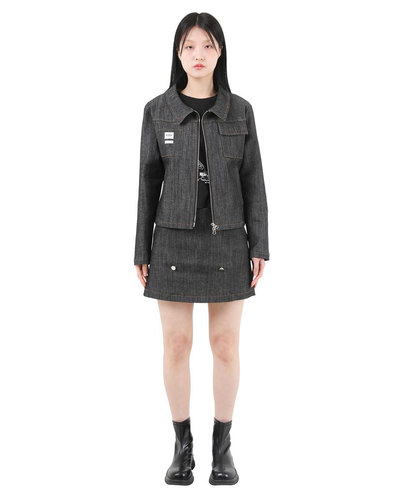 Catharsis Daily Denim Low-Rise Pants Skirt Black Denim Onesize