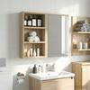 Wall Mounted Bathroom Cabinet with Shelf Sonoma Oak 30 x 10 x 50 cm